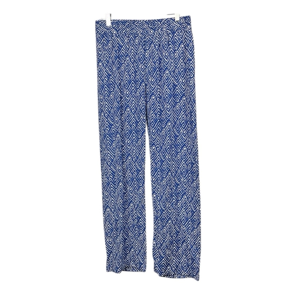 Anthropologie Hester & Orchard Blue Geometric Pant.